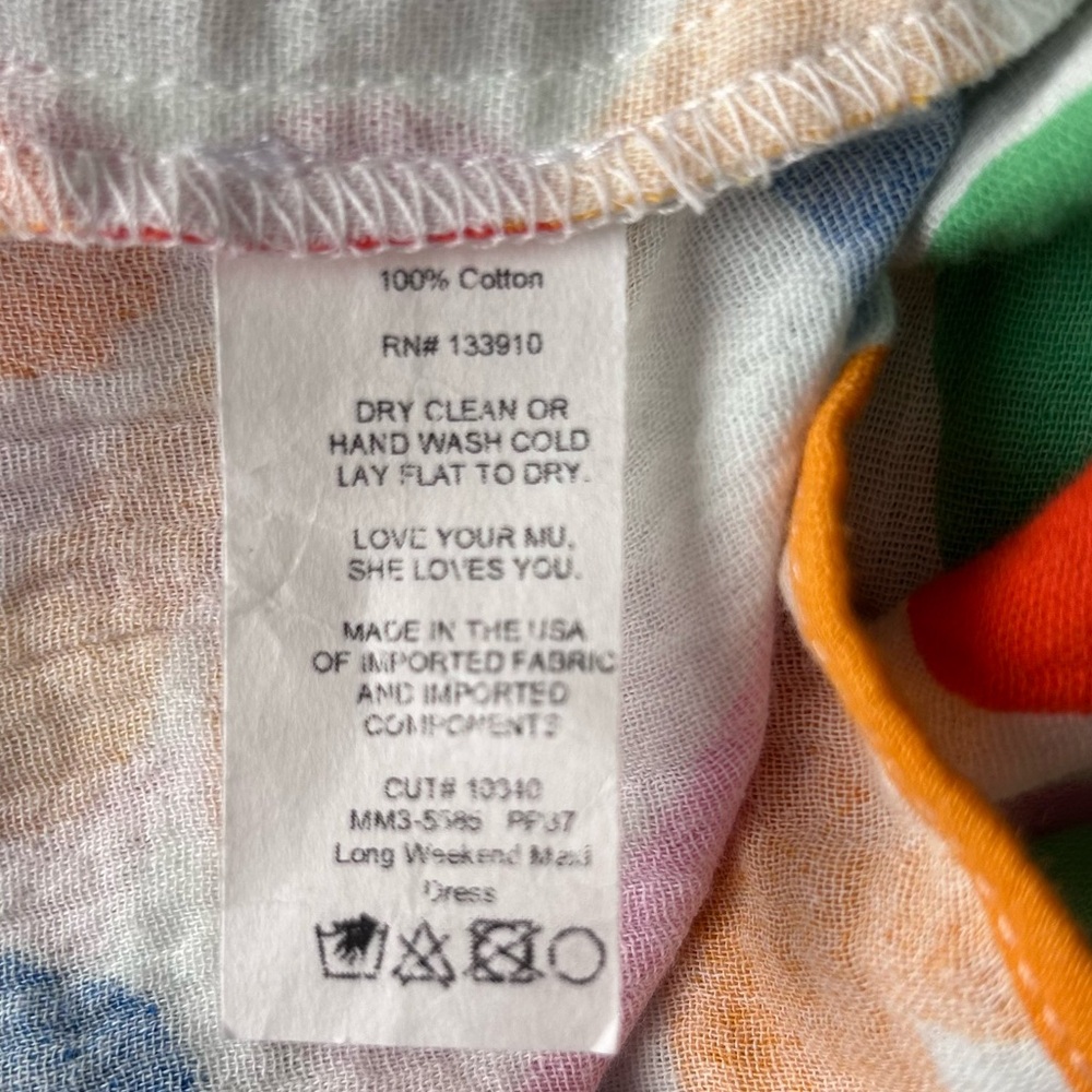 Show Me Your MuMu Long Weekend Maxi Dress Boho Colorful Whimsical Artsy Medium - Picture 9 of 11